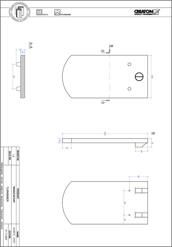 Produkt CAD-Datei MANUFAKTUR Segmentschnitt TURMBIBER