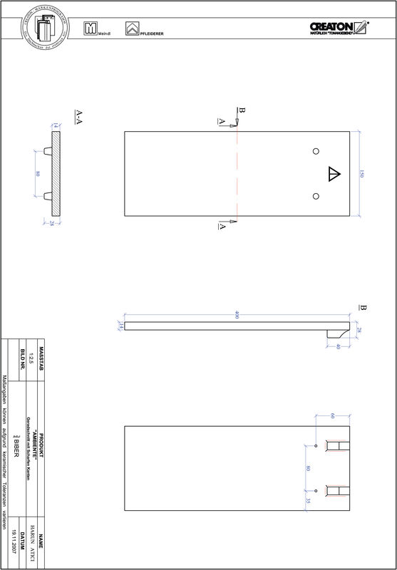 Produkt CAD-Datei AMBIENTE Geradschnitt GER-3-4