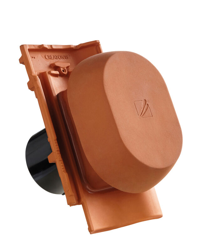 MEL SIGNUM keramischer Wrasenlüfter DN 160 mm inkl. Unterdachanschlussadapter