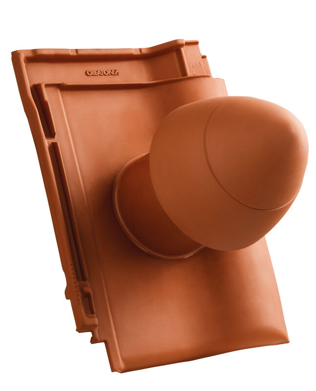 MAG SIGNUM keramisches Dunstrohr DN 125 mm mit abnehmbarem Deckel inkl. Unterdachanschlussadapter mit flexiblem Schlauch