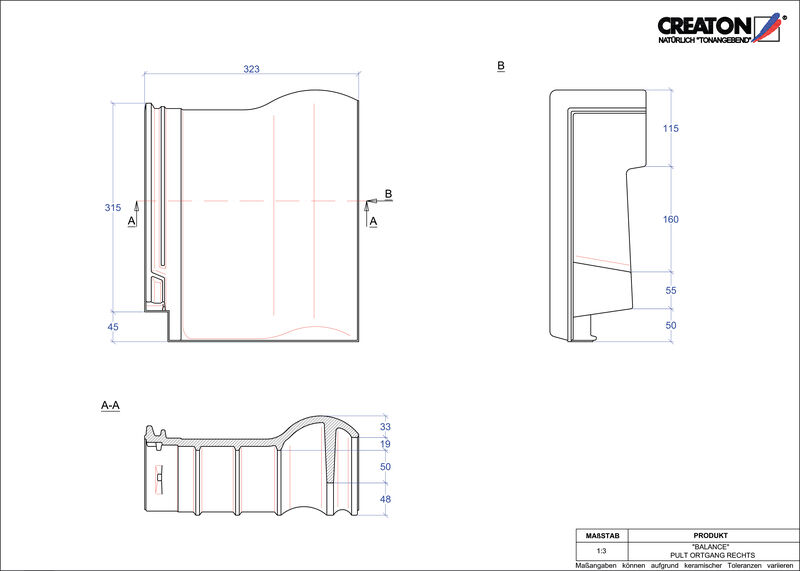 Produkt CAD-Datei BALANCE Pultziegel Ortgang rechts PULTOGR