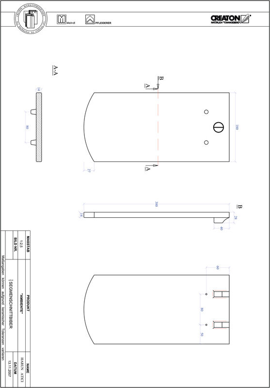 Produkt CAD-Datei AMBIENTE Segmentschnitt SEG-1-1