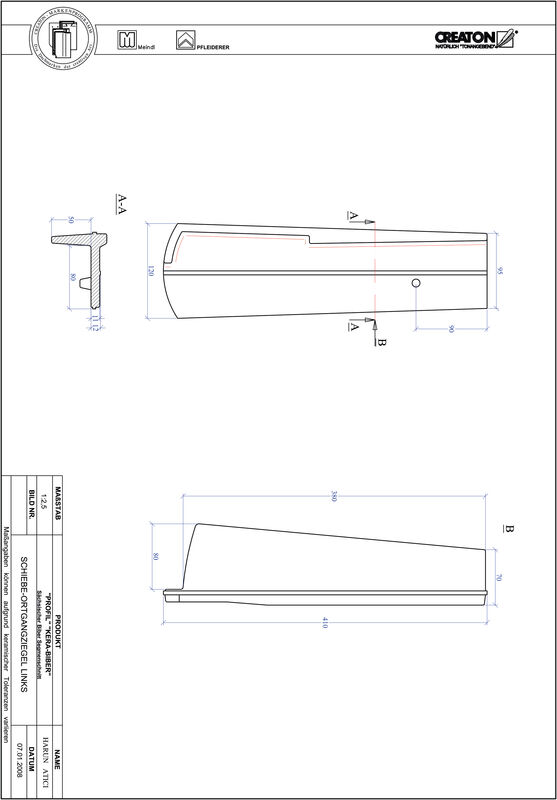 Produkt CAD-Datei PROFIL Segmentschnitt KERA-SAECHS-18-CM-OGL